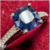 10K WHITE GOLD 2.41G BLUE SAPPHIRE 2.5CT &