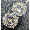 Image 2 : 14K WHITE GOLD LAB DIAMOND 2.2CT EARRINGS