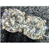 Image 3 : 14K WHITE GOLD LAB DIAMOND 2.2CT EARRINGS