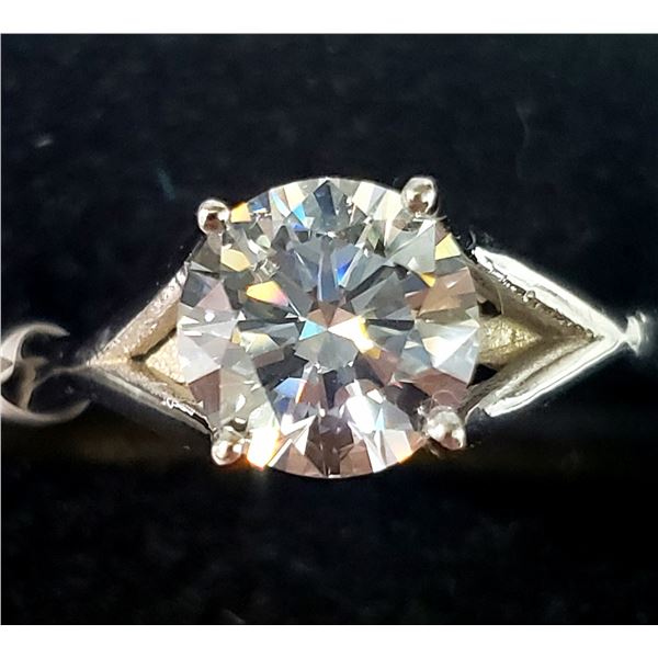 14K WHITE GOLD LAB DIAMOND (1.9CT VS1) 4G RING