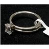 Image 4 : 14K WHITE GOLD LAB DIAMOND(0.5CT) 5.42G RING