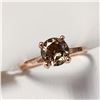 Image 2 : 10K ROSE GOLD DIAMOND(1.05CT,I2,FANCY LIGHT BROWN)