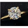 Image 2 : 10K YELLOW GOLD MOISSANITE(1CT) RING