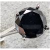 Image 2 : 14K WHITE GOLD 2.07G BLACK DIAMOND 2.5CT RING