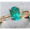 Image 2 : 10K YELLOW GOLD 1.5G NATURAL EMERALD 0.5CT RING