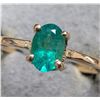 Image 3 : 10K YELLOW GOLD 1.5G NATURAL EMERALD 0.5CT RING