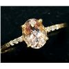 Image 3 : 10K YELLOW GOLD MORGANITE(1CT) DIAMOND