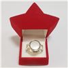 Image 4 : SILVER MOTHER OF PEARL RING (SIZE 8)(WEIGHT 6.86G)