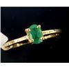 10K YELLOW GOLD EMERALD(0.5CT) RING