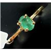 Image 3 : 10K YELLOW GOLD EMERALD(0.5CT) RING