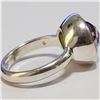 Image 2 : SILVER GENUINE GEMSTONE RING (~SIZE 6)