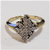 SILVER CUBIC ZIRCONIA RING (~SIZE 6.5)