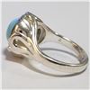 Image 3 : SILVER TURQUOISE RING (~SIZE 7)(~WEIGHT 9.38G)