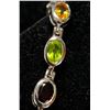Image 3 : SILVER GENUINE GEMSTONE 6.3CT 11.2G 7.5" BRACELET