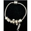 SILVER PANDORA STYLE 22G 7.5" BRACELET