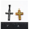 2 SMALL CROSS PENDANTS