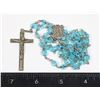 TURQUOISE BEADED ROSARY