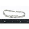 SILVER TONE RHINESTONE BRACELET