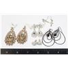 LOT OF EARRINGS 3 PAIRS OF DANGLE EARRINGS, 1 PAIR