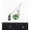TWO AUGUST BIRTHSTONE PENDANTS