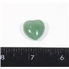 GREEN HEART STONE BEAD FOR JEWELRY MAKING