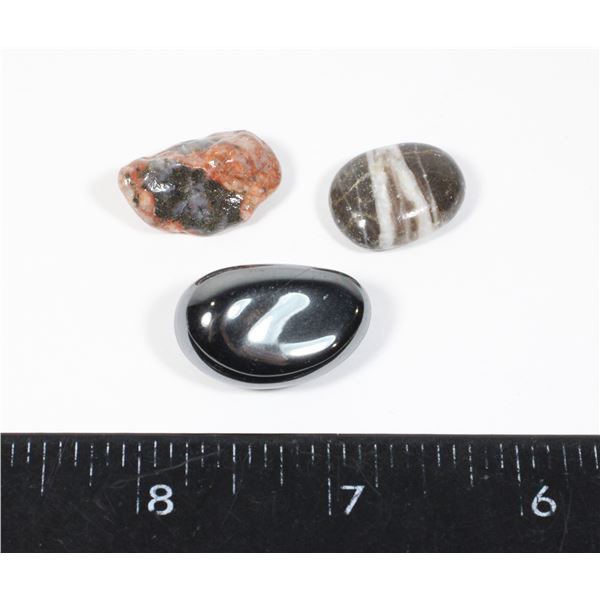 LOT OF POLISHED STONES FOR JEWELRY MAKING