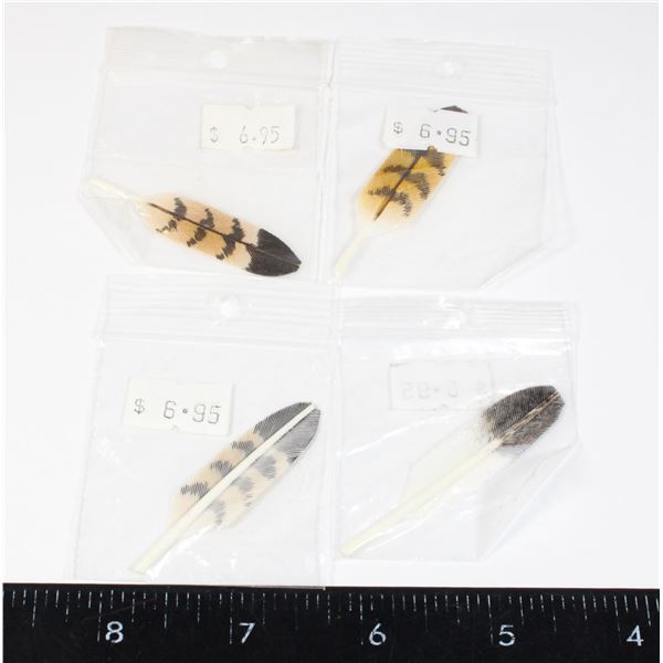 LOT OF FEATHERS FOR NATIVE ART OR JEWELRY