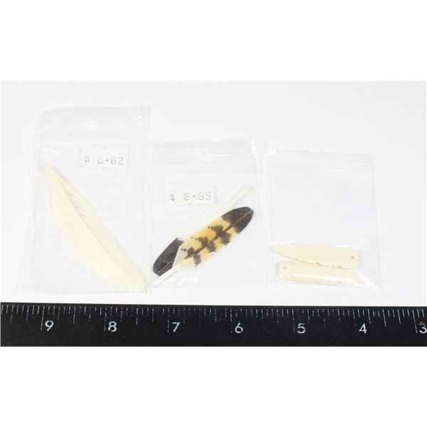 LOT OF FEATHERS FOR NATIVE ART OR JEWELRY