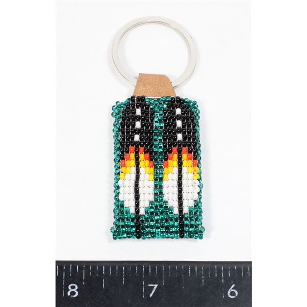 NATIVE BEADED KEYCHAIN