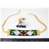 NATIVE BEADED EAGLE DESIGN BRACELET WITH