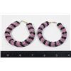 NATIVE BEADED HOOP EARRINGS