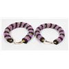 Image 2 : NATIVE BEADED HOOP EARRINGS