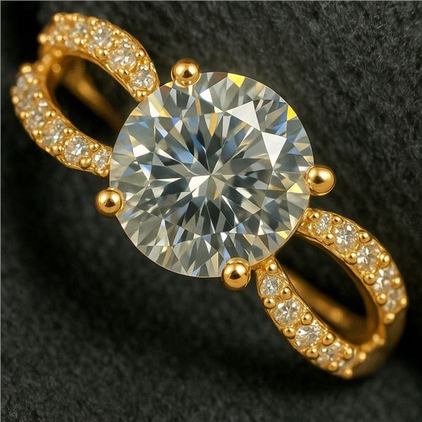 10K 2.19G LAB DIAMOND 1.61CT RING SIZE 7