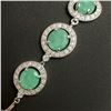 5.5G SILVER BRACELET 4.5CT EMERALD, BRACELET
