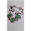 Image 4 : 5.5G SILVER BRACELET 4.5CT EMERALD, BRACELET