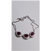 Image 2 : SILVER 4.1G, RUBY 3CT BRACELET