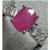 SILVER 2.21G,RUBY 1.5CT RING SIZE 8