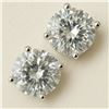 Image 6 : 14K 1.1G,NATURAL COLOR DIAMOND 1CT EARRINGS