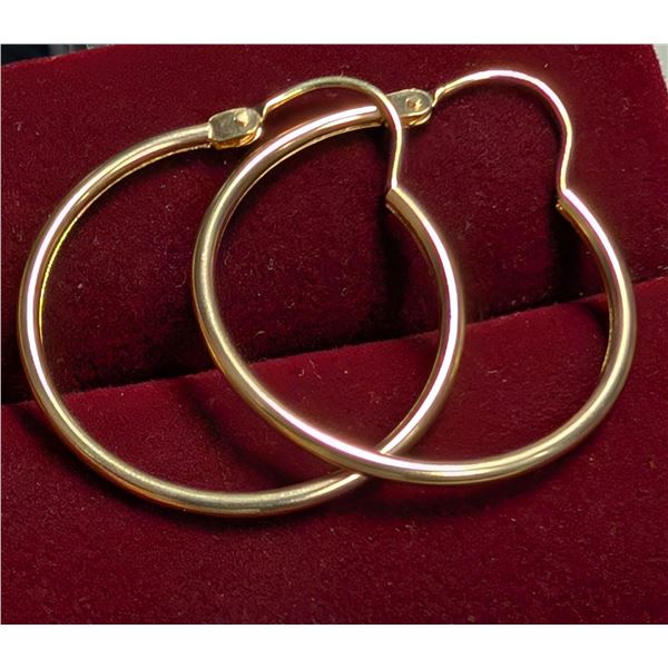 10K 0.98G HOOP EARRINGS