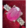 Image 2 : SILVER 3.5G RUBY 2.5CT SIZE 7 RING