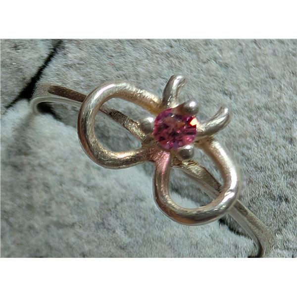 SILVER CZ RING 0.6G SIZE 7