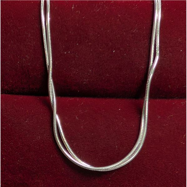 SILVER 2G CHAIN NECKLACE17"