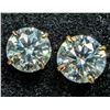 Image 2 : 14K YELLOW GOLD 2.9CT MOISSANITE EARRINGS