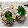Image 3 : SILVER CHROME DIOPSIDE 1.75CT EARRINGS