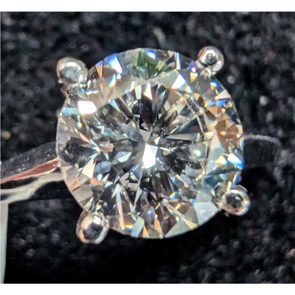 14K WHITE GOLD 1.8G LAB DIAMOND 1.3CT RING