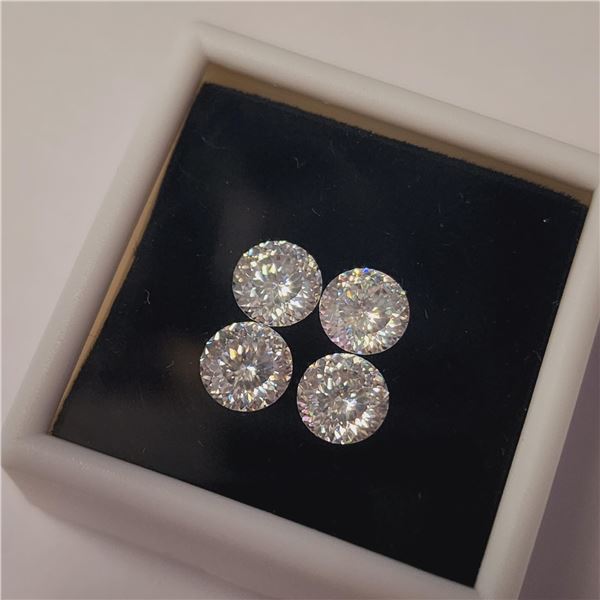 LASER CUT WHITE MOISSANITE TEST LIKE DIAMOND