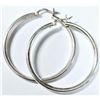 Image 2 : SILVER 8.75G LARGE HOOP EARRINGS