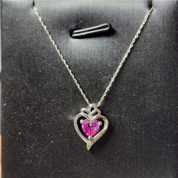 SILVER CUBIC ZIRCONIA NECKLACE