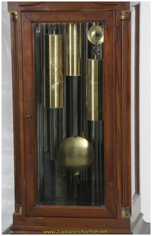 Elliott 9 Tube Mahogany Grandfather Clock