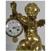 Image 21 : French Figural Cherub Silk Thread Mantle Clock
